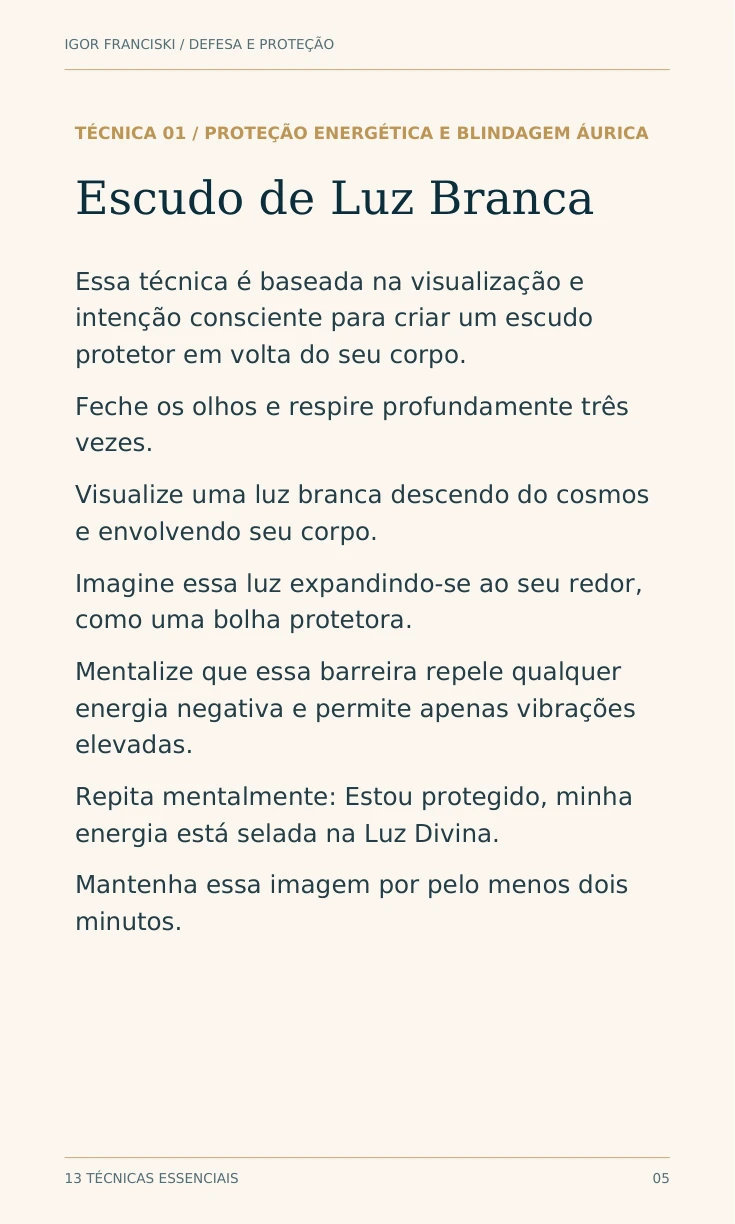 Página real da técnica do Escudo de Luz Branca